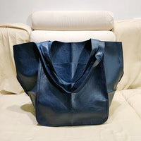 Vintage Large Capacity Soft Leather Tote Bag
