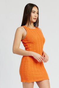 Emory Park Round Neck Fitted Mini Dress - Jessiz Boutique