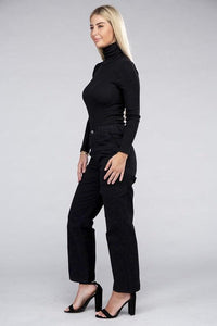 Everyday Wear Elastic-Waist Cargo Pants - Jessiz Boutique