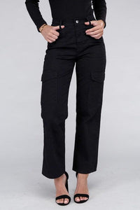 Everyday Wear Elastic-Waist Cargo Pants - Jessiz Boutique