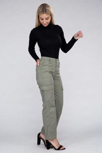 Everyday Wear Elastic-Waist Cargo Pants - Jessiz Boutique