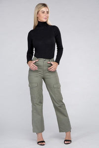 Everyday Wear Elastic-Waist Cargo Pants - Jessiz Boutique