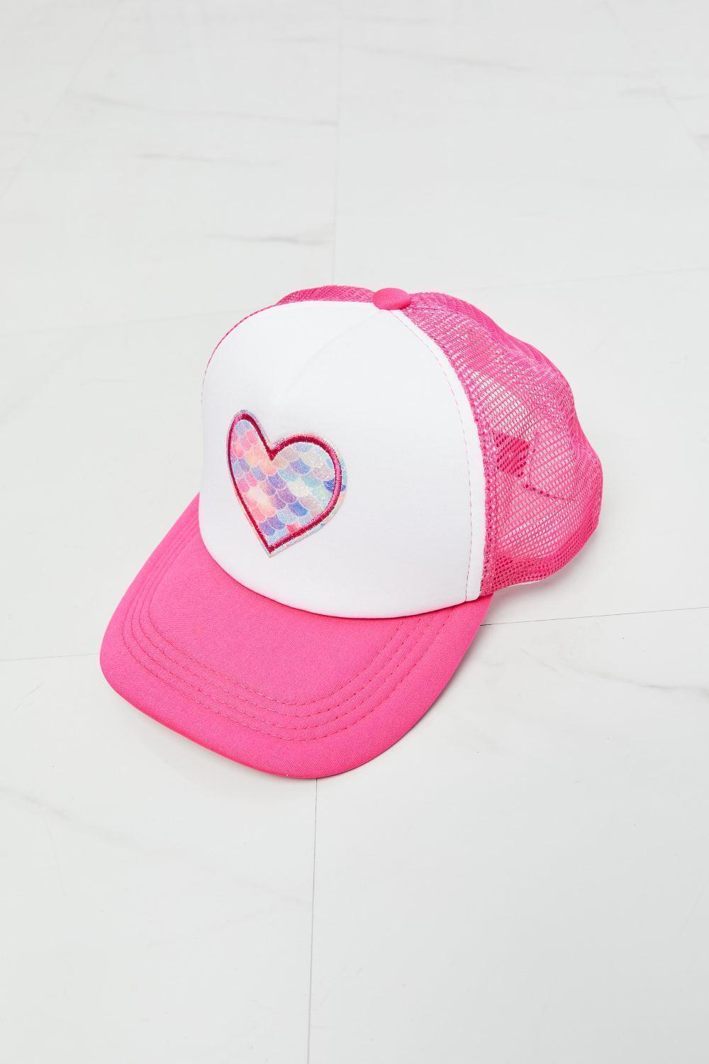 Fame Falling For You Trucker Hat in Pink - Jessiz Boutique