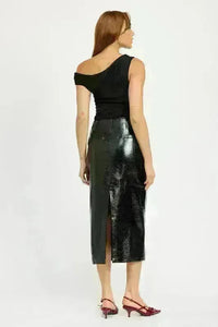 Fitted Pencil Skirt with Slit - Jessiz Boutique