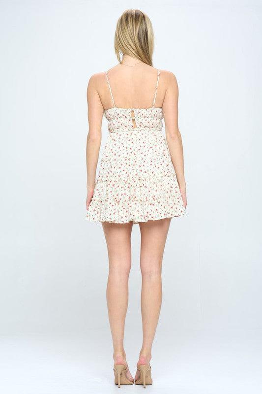 Floral Ruffle Cami Mini Dress - Jessiz Boutique