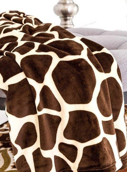 Giraffe Super Soft Cozy Bed Throw Flannel Blanket - Jessiz Boutique