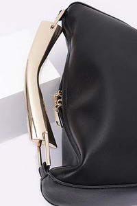 Gold Bar Handle Iconic Swing Bag - Jessiz Boutique