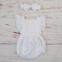 Organic Cotton Summer Baby Girl Playsuit