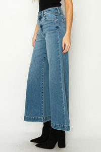 High Rise Crop Palazzo Jeans - Jessiz Boutique