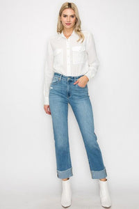 High Rise Straight Jeans - Jessiz Boutique