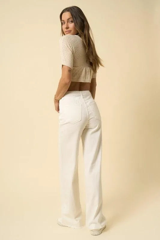 High Rise Wide Leg Jeans - Jessiz Boutique