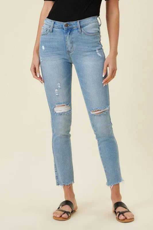 High Waisted Skinny Jeans - Jessiz Boutique