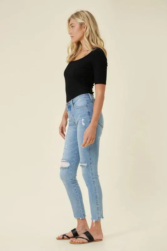 High Waisted Skinny Jeans - Jessiz Boutique