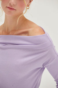 HYFVE Off Shoulder Ribbed Knit Top - Jessiz Boutique