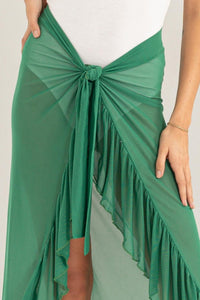 HYFVE Ruffle Trim Cover Up Sarong Skirt - Jessiz Boutique