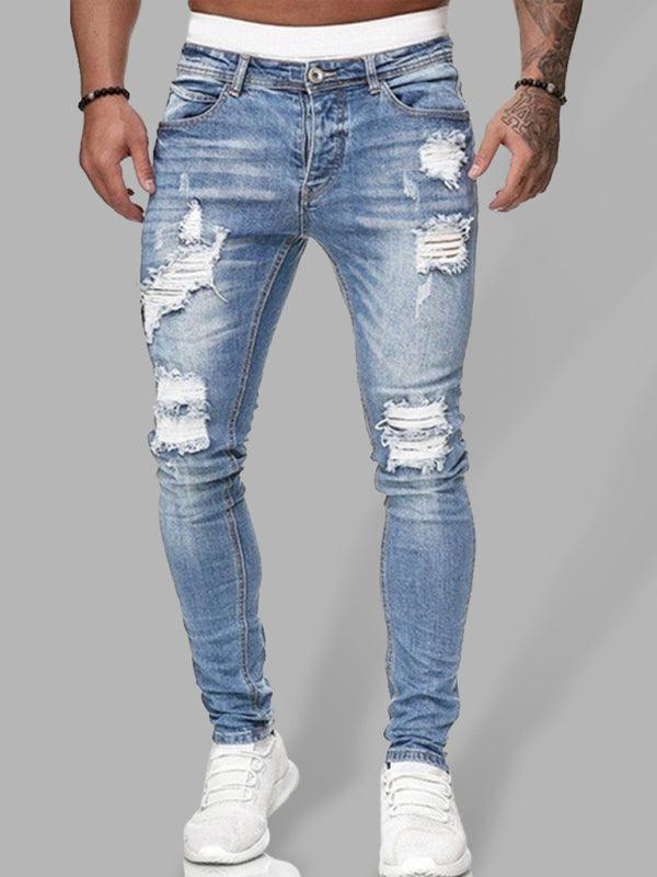 Men's Ripped Slim Skinny Jeans