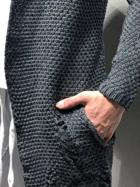 Mid-Length Loose Cardigan Knitted Sweater