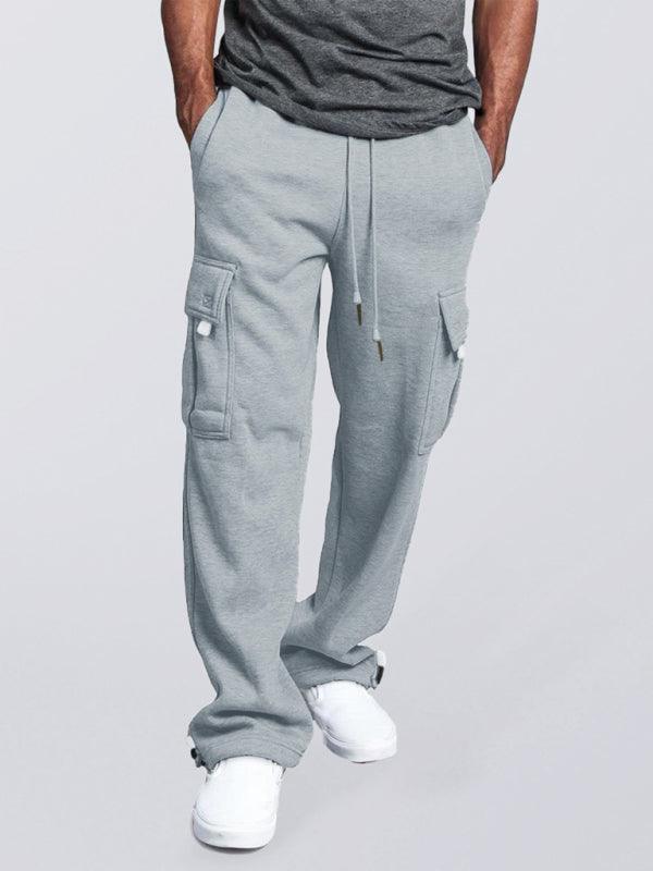 Multi-Pocket Loose Fit Sweatpants