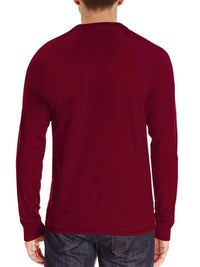 Men Casual Button Henley Long Sleeve