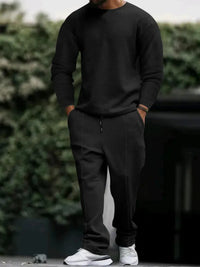 Men's Long-Sleeved Round-Neck Casual Set