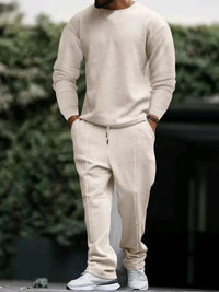 Men's Long-Sleeved Round-Neck Casual Set