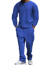 Men's Long-Sleeved Round-Neck Casual Set