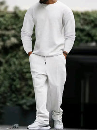 Men's Long-Sleeved Round-Neck Casual Set