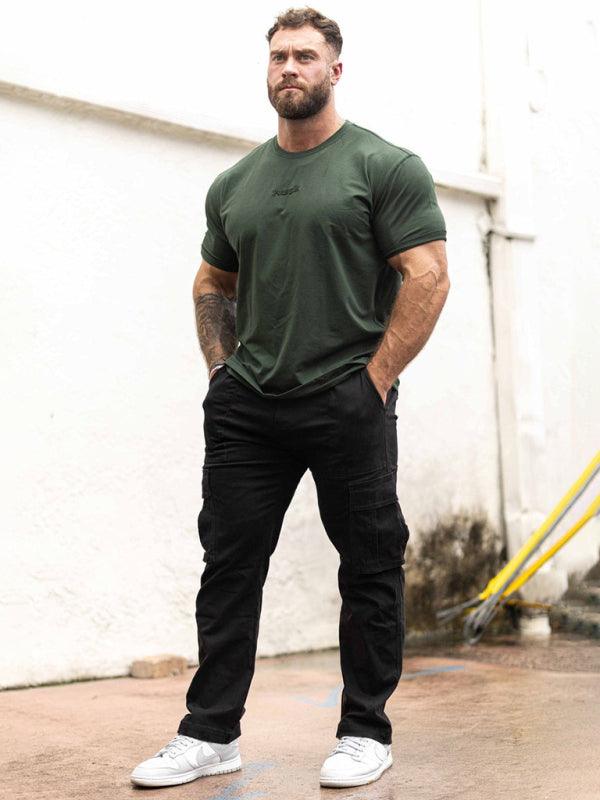 Men's Spliced Casual Sports Loose Pants