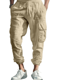 Casual Multi-Pocket Drawstrings Pants