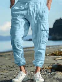 Casual Multi-Pocket Drawstrings Pants