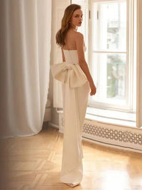 White Tube Top Slim Dress