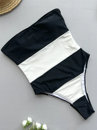 Sexy Striped One-Piece Swimsuit