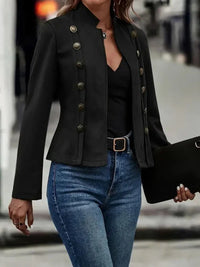 Double-Breasted Decorative Jacket Velvet Vintage