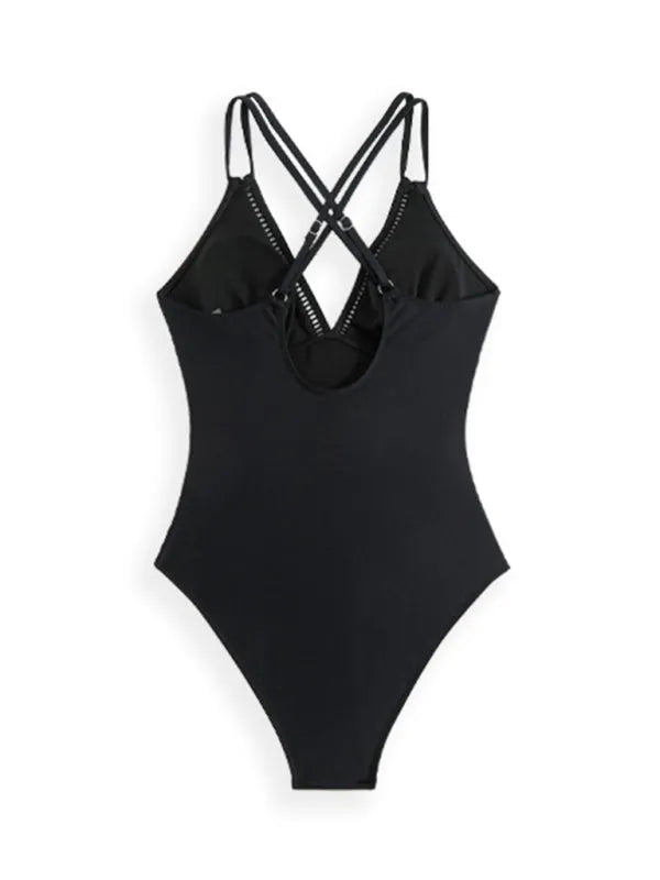 Sling Hollow One-Piece Swimsuit
