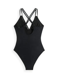 Sling Hollow One-Piece Swimsuit