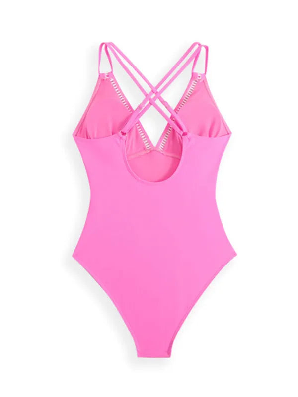 Sling Hollow One-Piece Swimsuit