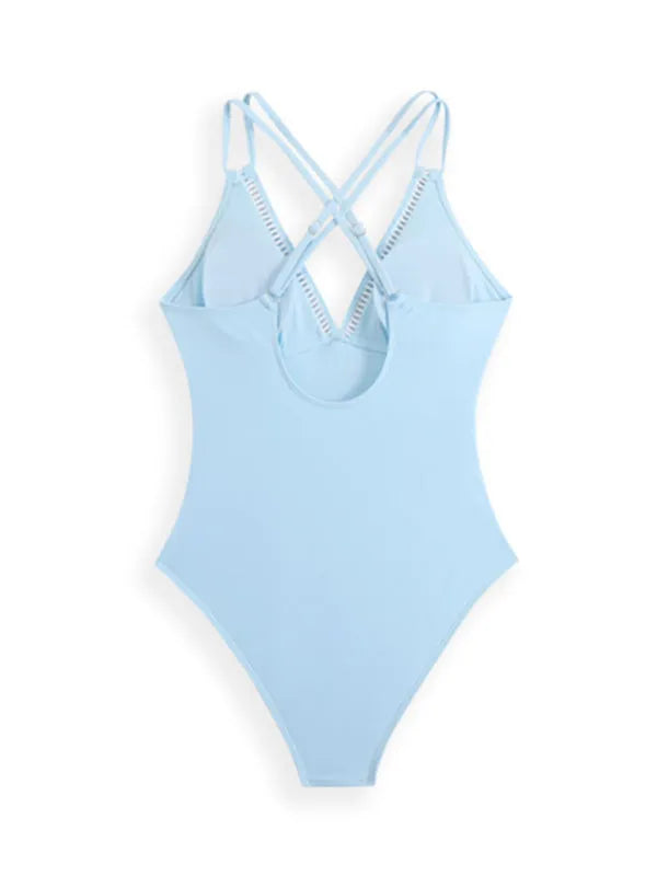 Sling Hollow One-Piece Swimsuit