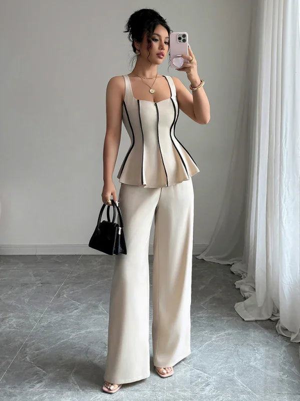 Elegant Style Camisole and Pants Set