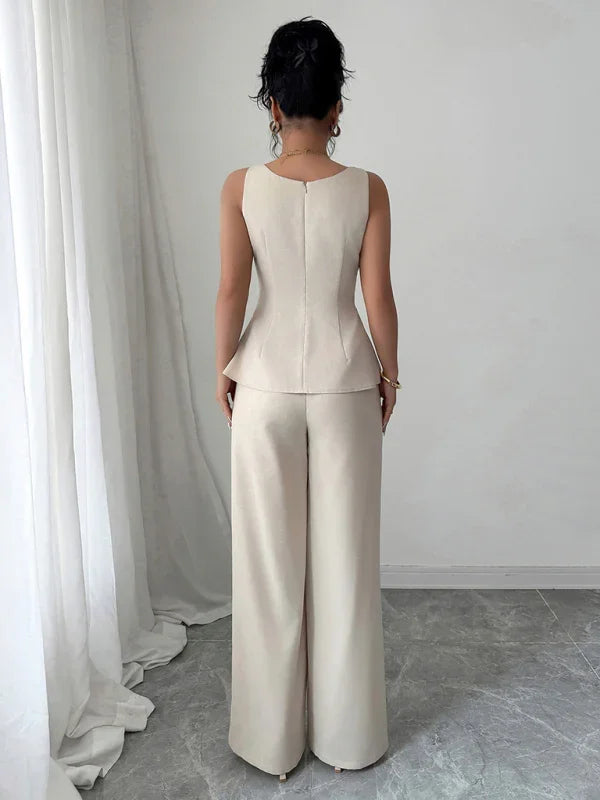 Elegant Style Camisole and Pants Set