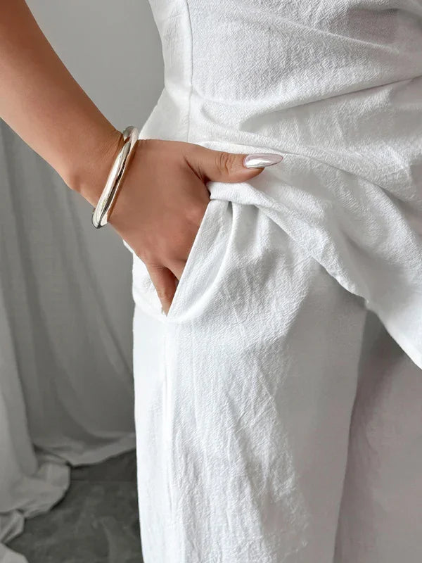 Short-sleeved Vest and Trousers Set