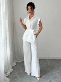 Short-sleeved Vest and Trousers Set