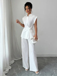 Short-sleeved Vest and Trousers Set