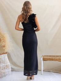 Fashion One Shoulder Slim Dress