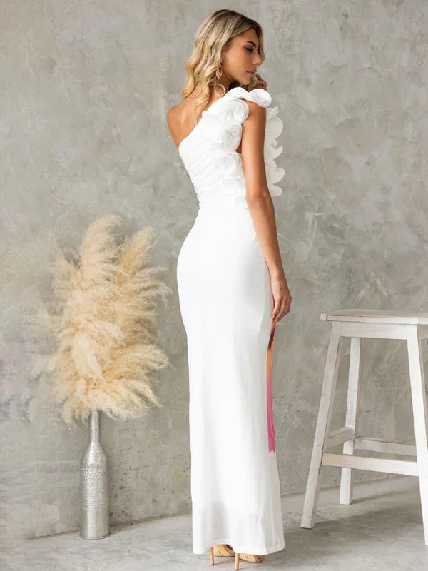 Fashion One Shoulder Slim Dress