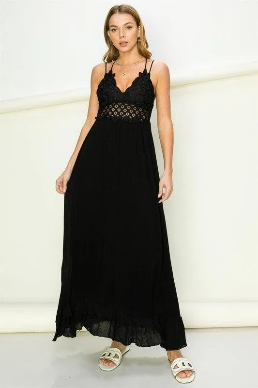 In Love Bustier Lace Maxi Dress - Jessiz Boutique