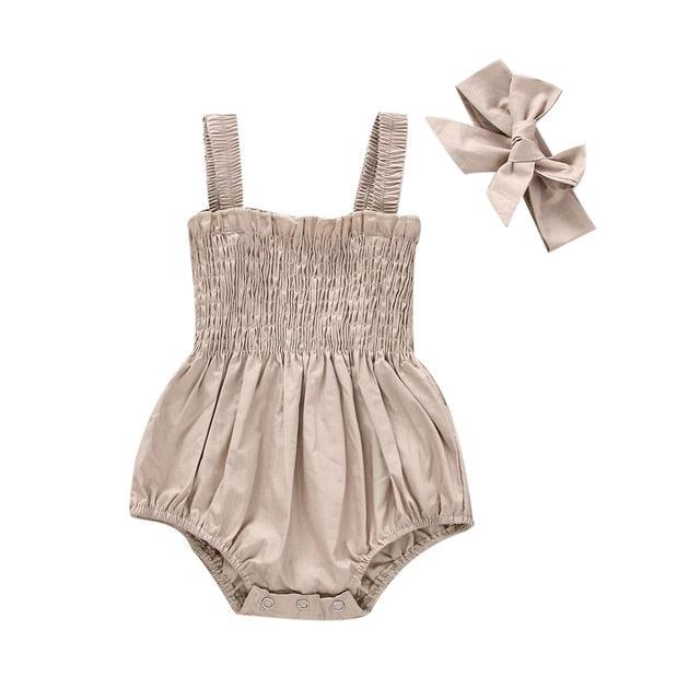 Infant Baby Girls Summer Elastic Jumpsuit Rompers - Jessiz Boutique