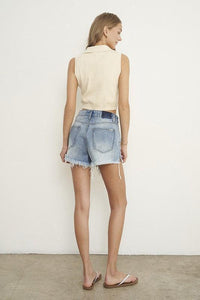 Insane Gene Flip Denim Shorts - Jessiz Boutique