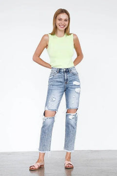 Insane Gene High Rise Straight Jeans - Jessiz Boutique