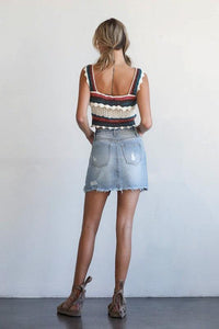 Insane Gene Mid Rise Mini Skirt - Jessiz Boutique