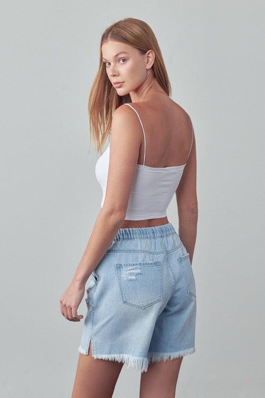 Insane Gene Mid Rise Slouch Shorts - Jessiz Boutique